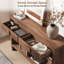 Console 47,3 po en bois avec 2 tiroirs, table de canapé pour le couloir, le vestibule, le salon-189378241-183613273