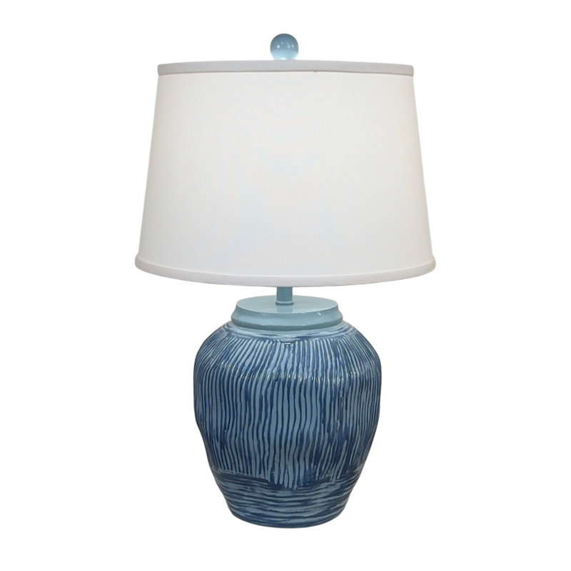 Lampe de table Tase Wave, Bleu