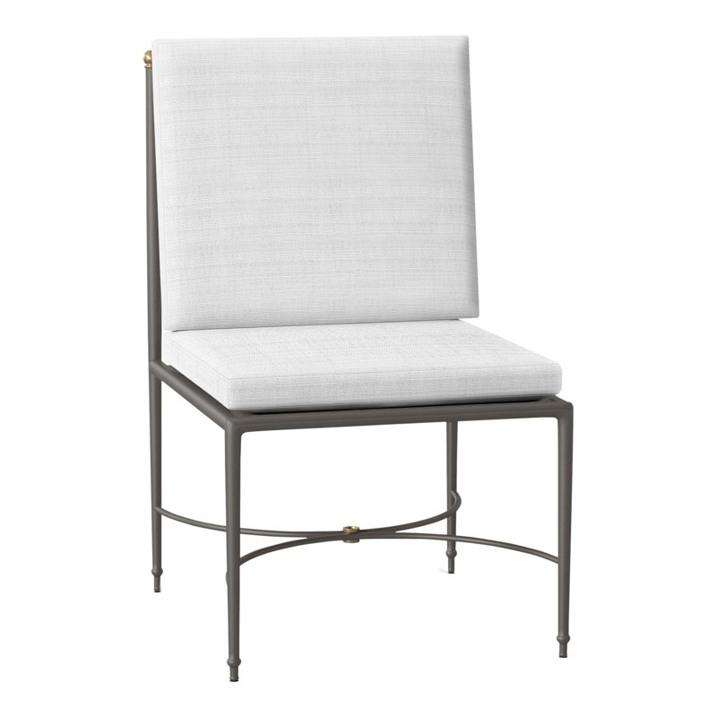 Chaise d'appoint en aluminium Roma, Pas de soudure, Perigold Ishi Blanca