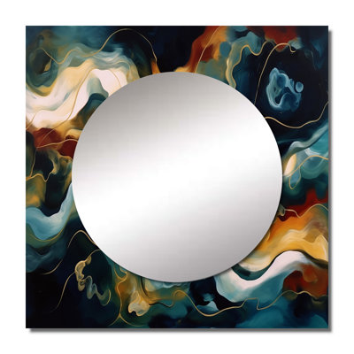 Sadirah - Abstract Marble Square Mirror Wall Decor For Bedroom