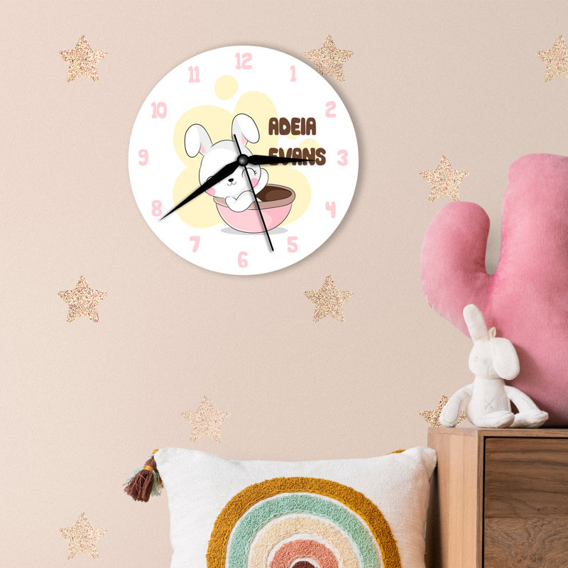 Wood Wall Clock, Yes