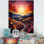 Bejhorn Sunset Horizon Pointillism III sur toile