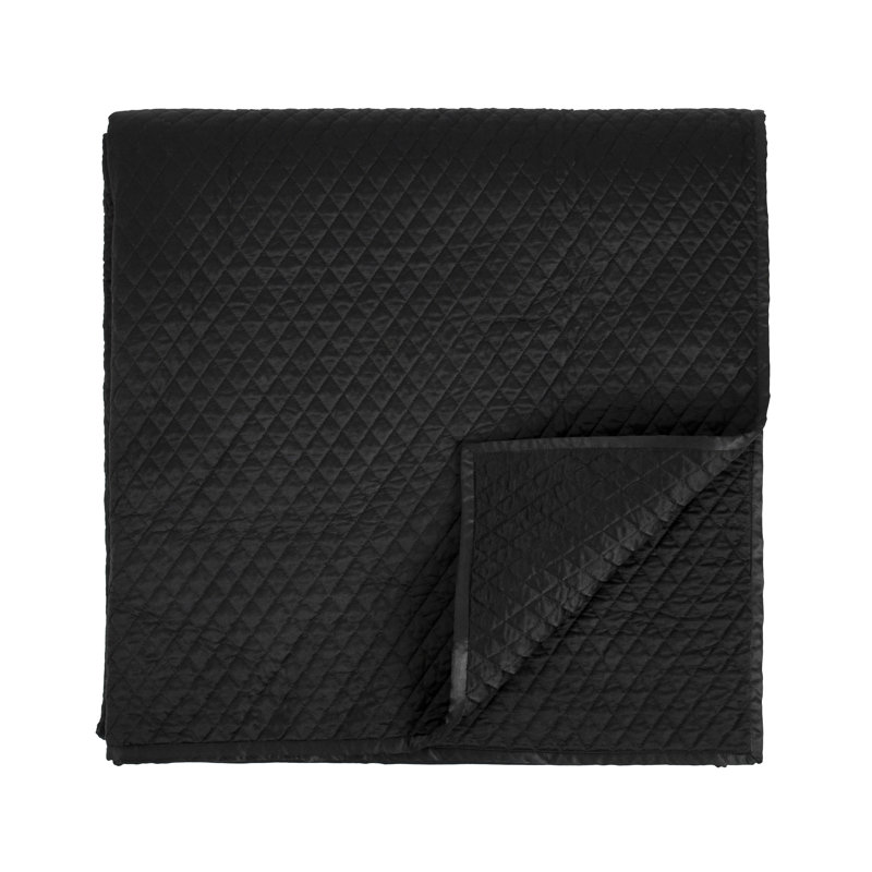 Winthrop Quilt, Queen Quilt, Black