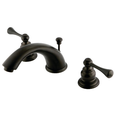 Widespread Bathroom Faucet with Drain Assembly