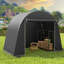 Outsunny 8 x 4 ft Garden Storage Shed Tent Waterproof Bike Tent-122033099