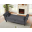 Banc de rangement en velours Larain-1869841122