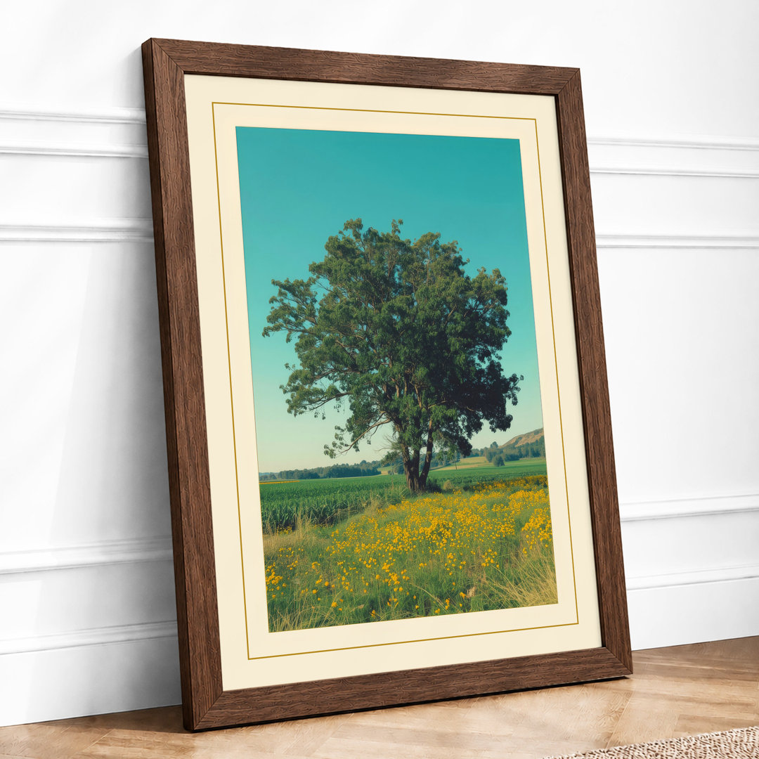 Pastoral Meadow Rustic - Framed Print