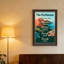 Villes et pays dans le style d'affiches de voyage rétro sur toile-495883778
