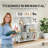 40-Inch Wide 8 Cube 3 Tier Industrial Open Shelf Bookcase with Metal Frame, White-114634454-128839330