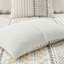 Ensemble d'édredon en coton avec chenille ivoire-113361443