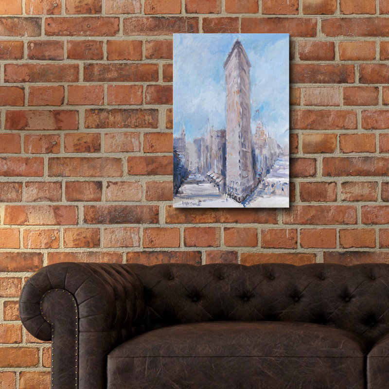 «Flatiron» par Allayn Stevens, art mural acrylique, H 24 po x l 16 po