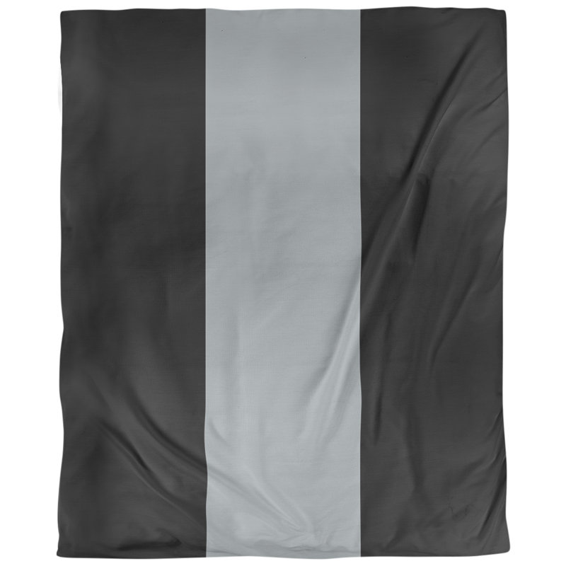 Housse de couette réversible simple baseball Detroit, Microfibre, Housse de couette simple TG, Noir / Gris / Noir