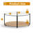 Hanshaw Glass Top Coffee Table