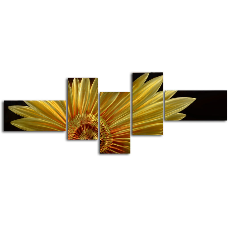 Ensemble de 5 reproductions de tablettes pour la photo the golden tournesol
