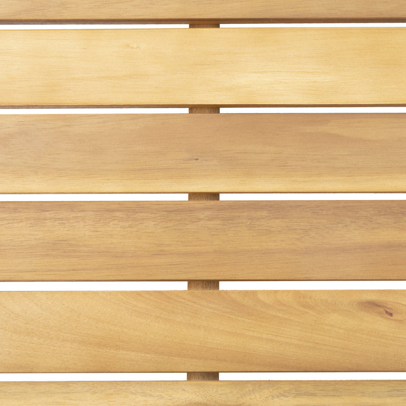 Table basse en bois pour espace extérieur - L 37,32 po x P 23,94 po, élément à lattes ouvertes