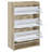 Kyla White 3-Tier Engineered Wood Shoe Cabinet-1695498193