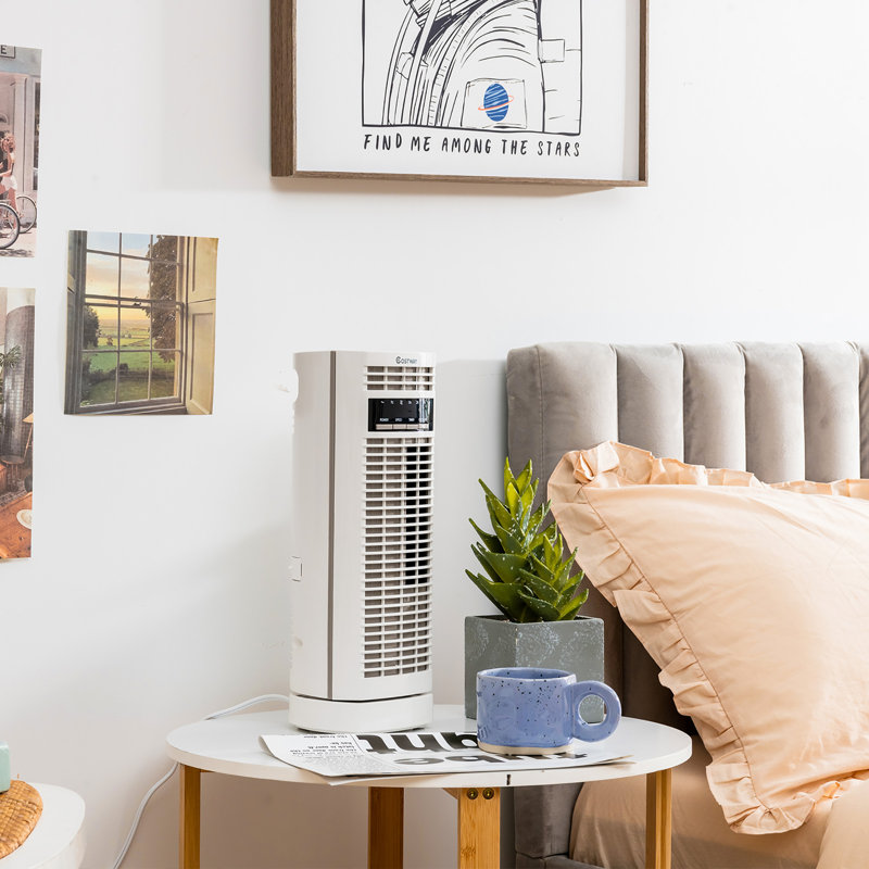 Ventilateur tour oscillant 14 po Costway, Blanc