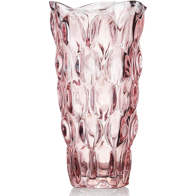 Glass Table Vase, Pink