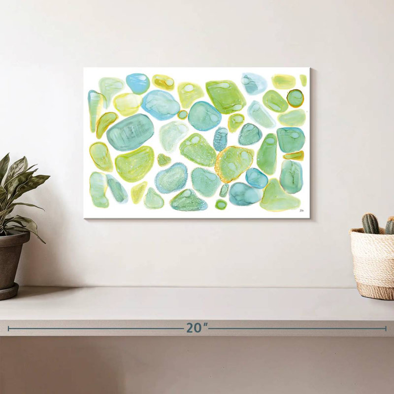 Abstrait de verre de mer Avery, H 8 po x l 12 po