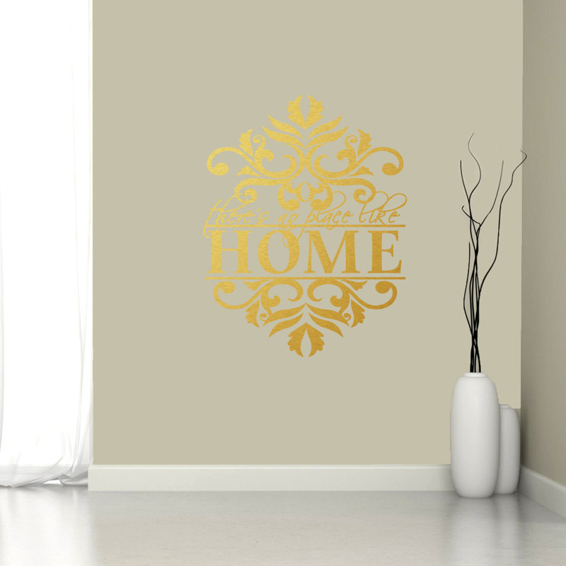 Décalcomanie murale «no place like home, Or