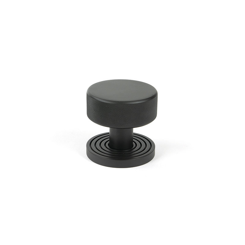 Brompton Interior Mortise Knobset, Aged Bronze