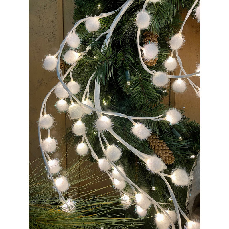 72'' in. Lighted Faux Garland