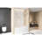 60 - Inch High Single Sliding Shower Door 56 Inches Wide, 6Mm Clear Tempered Glass With Break Proof Film, Stainless Steel Track And Handle In Brushed Nickel Finish, Suitable For Bathroom Spaces,