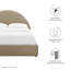 Lit plateforme en velours arqué Resort Performance-101181364-101181367