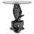 Black Jaguar Figurine End Table