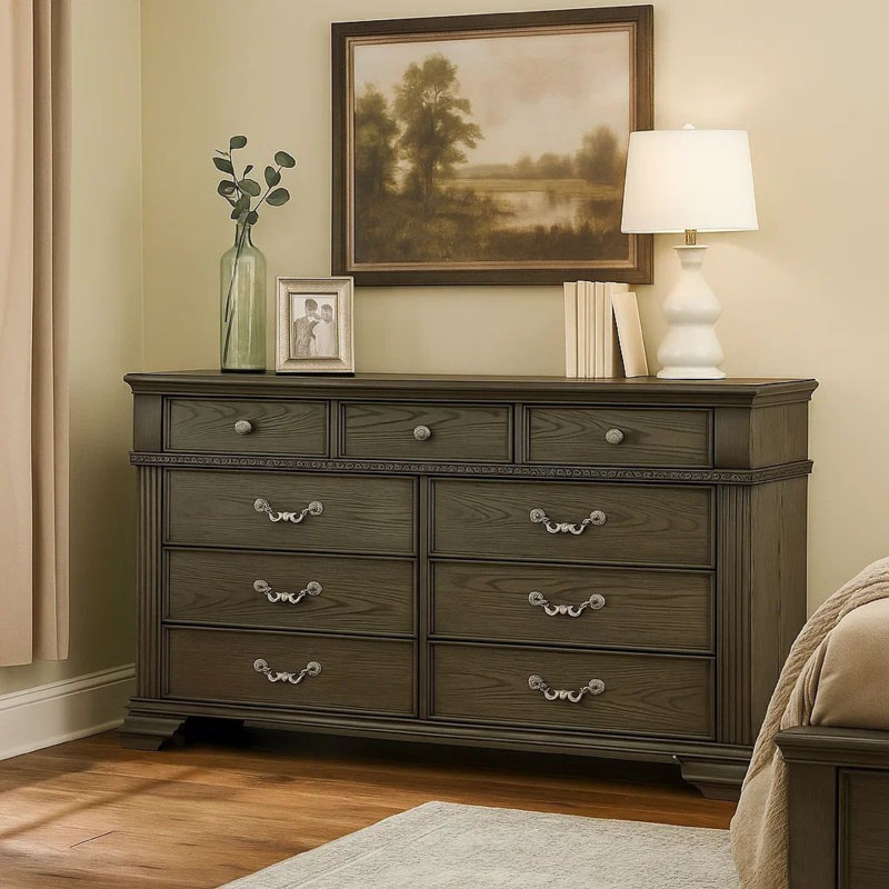 Commode double l 9 po Althena, gris