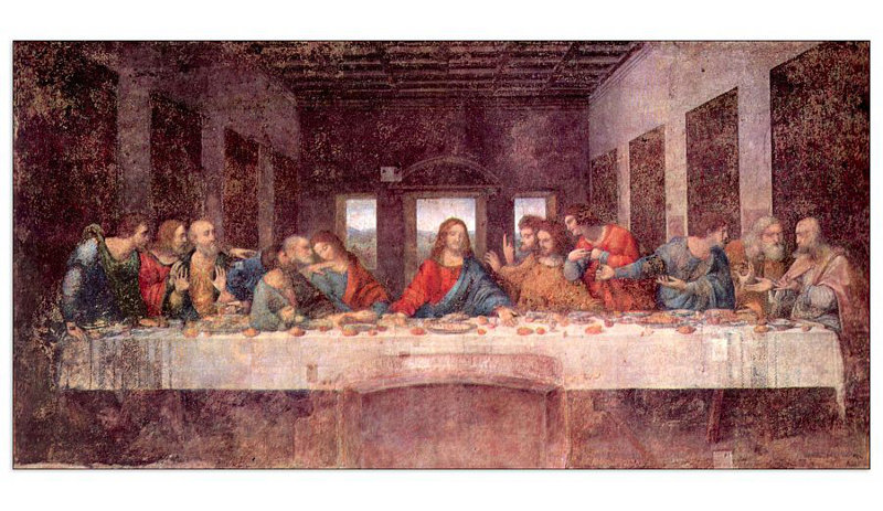 The Last Supper by Leonardo Da Vinci - Wrapped Canvas Print