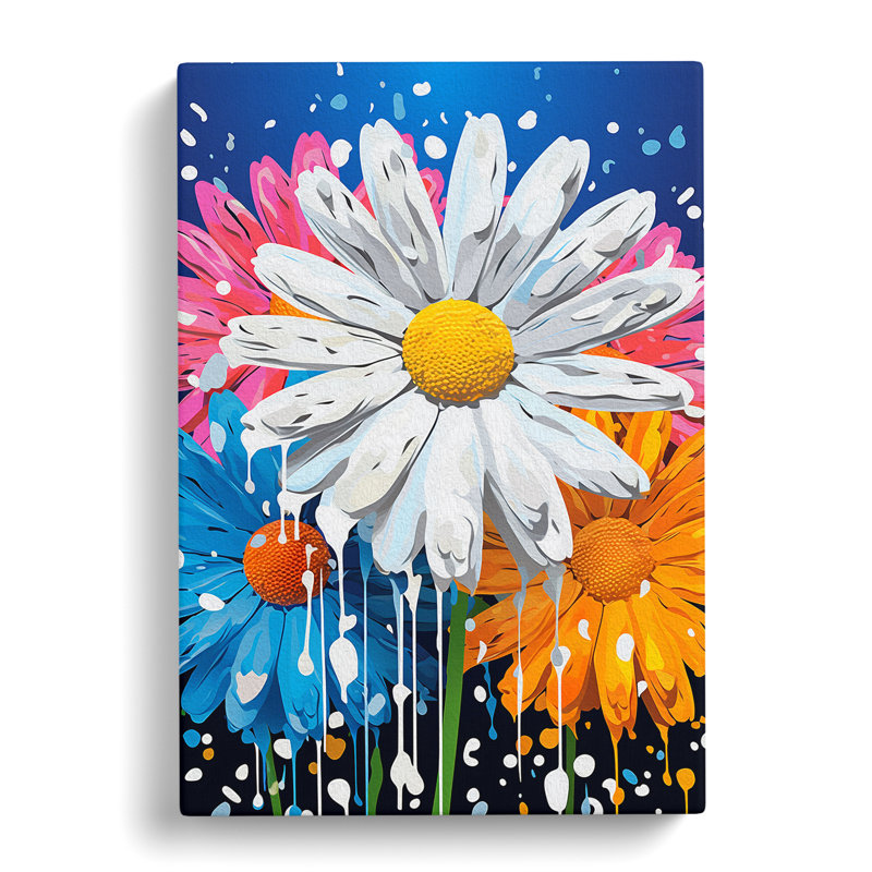 Daisy Pop - Print, 76cm H x 50cm W x 3cm D