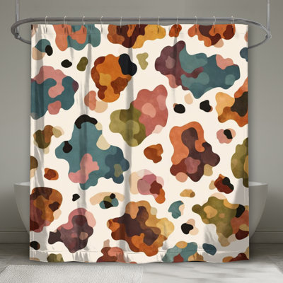 Leopard Print Pattern Shower Curtains Extra Long