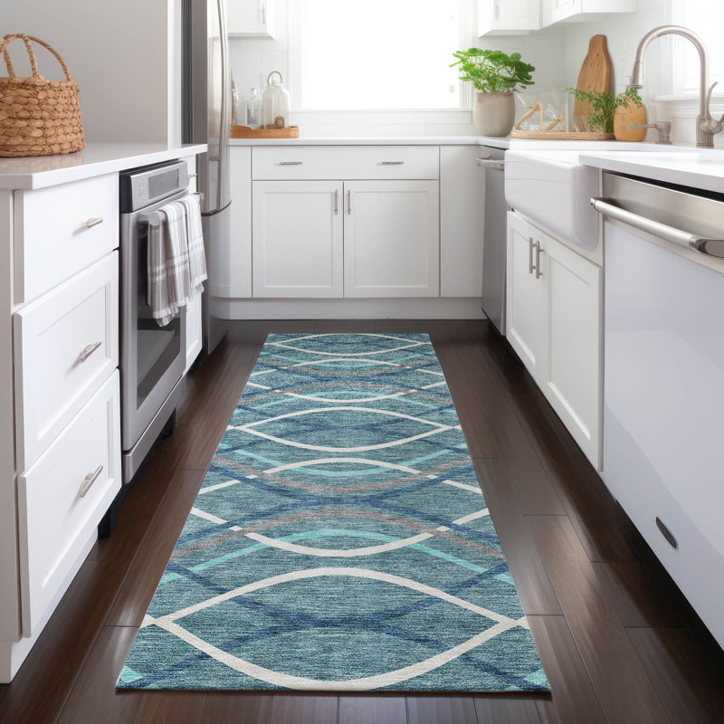 Tapis tissé à la machine Lamanna , Tapis de couloir 2 pi 3 po x 7 pi 6 po