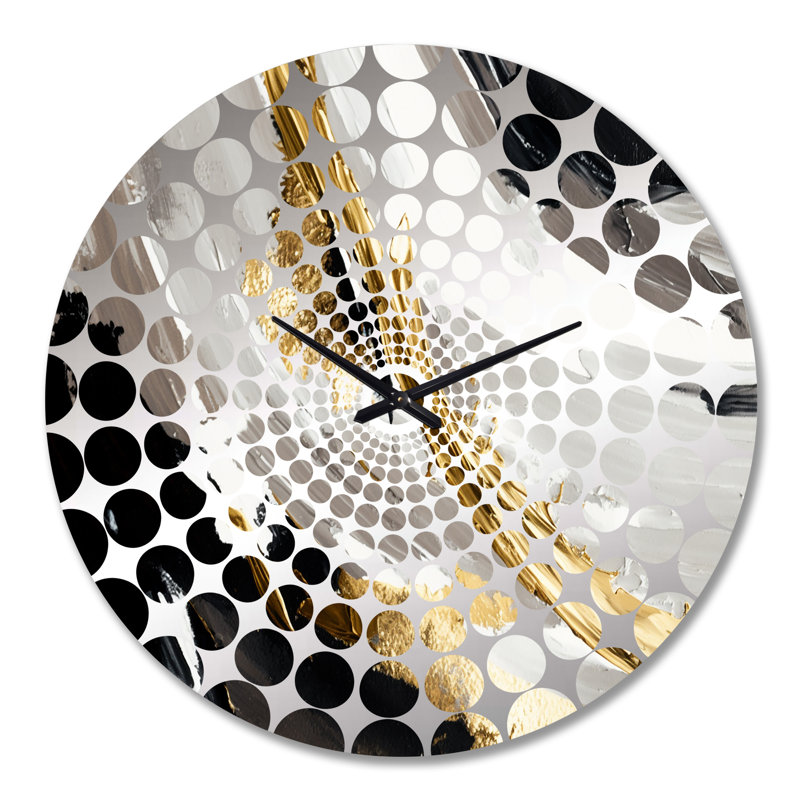 Cerfeuil - horloge murale peinture abstraite, Très grand