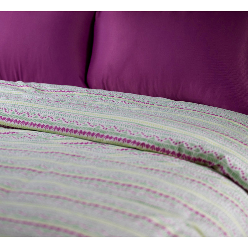 Etavonni Home Groovy Stripe, Twin Comforter + 1 Standard Sham