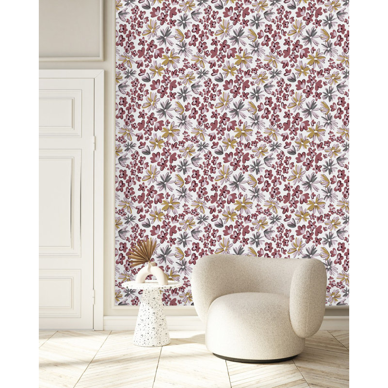 Carreau de papier peint auto-adhésif l 25 po, L 2,09 pi x L 18,75 pi