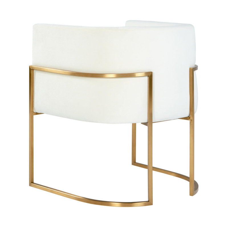Chaise de salle à manger Sandra, Crème, crème