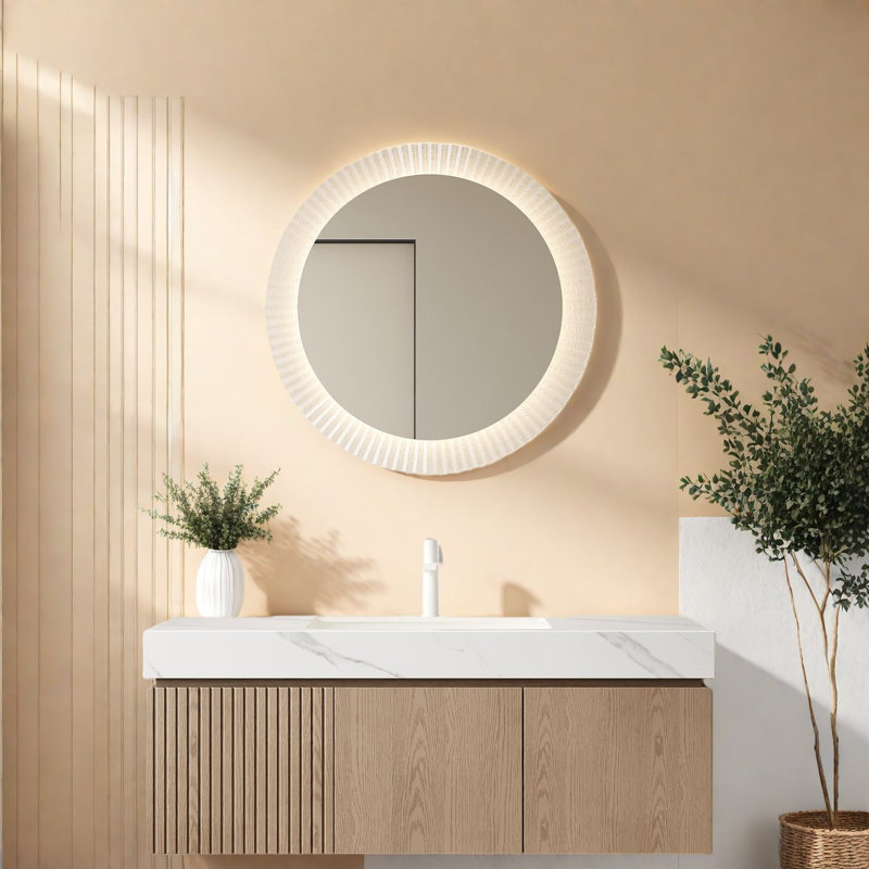 Meuble-lavabo flottant moderne avec lavabo et rangement en céramique