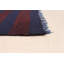 Transition de couleur bleu marine Kilim 4 pi 3 po x 13 pi 2 po
