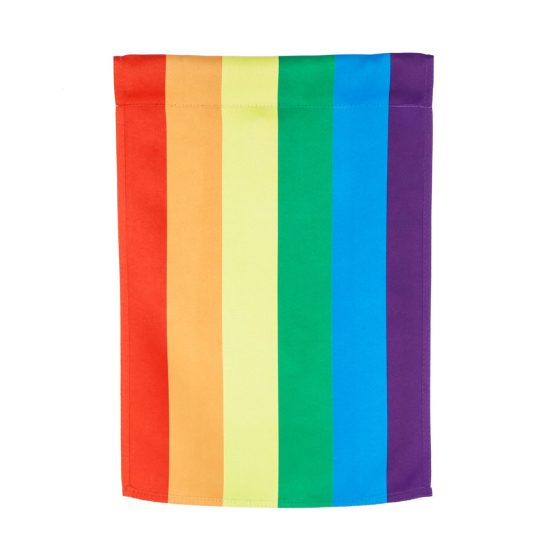 Drapeau de jardin en polyester 18 x 12,5 po Pride House