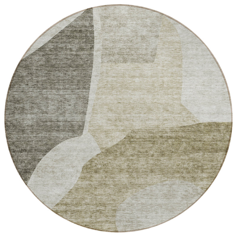 Tapis d'intérieur rond 8 po