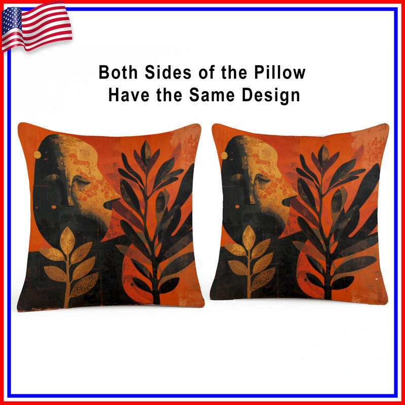 Coussins décoratifs à face abstraite, 20 po x 20 po