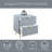 Gaines Gray High Gloss Finish Nightstand