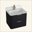 Meuble-lavabo cannelé avec lavabo et quincaillerie intégrés-130846703-130846706