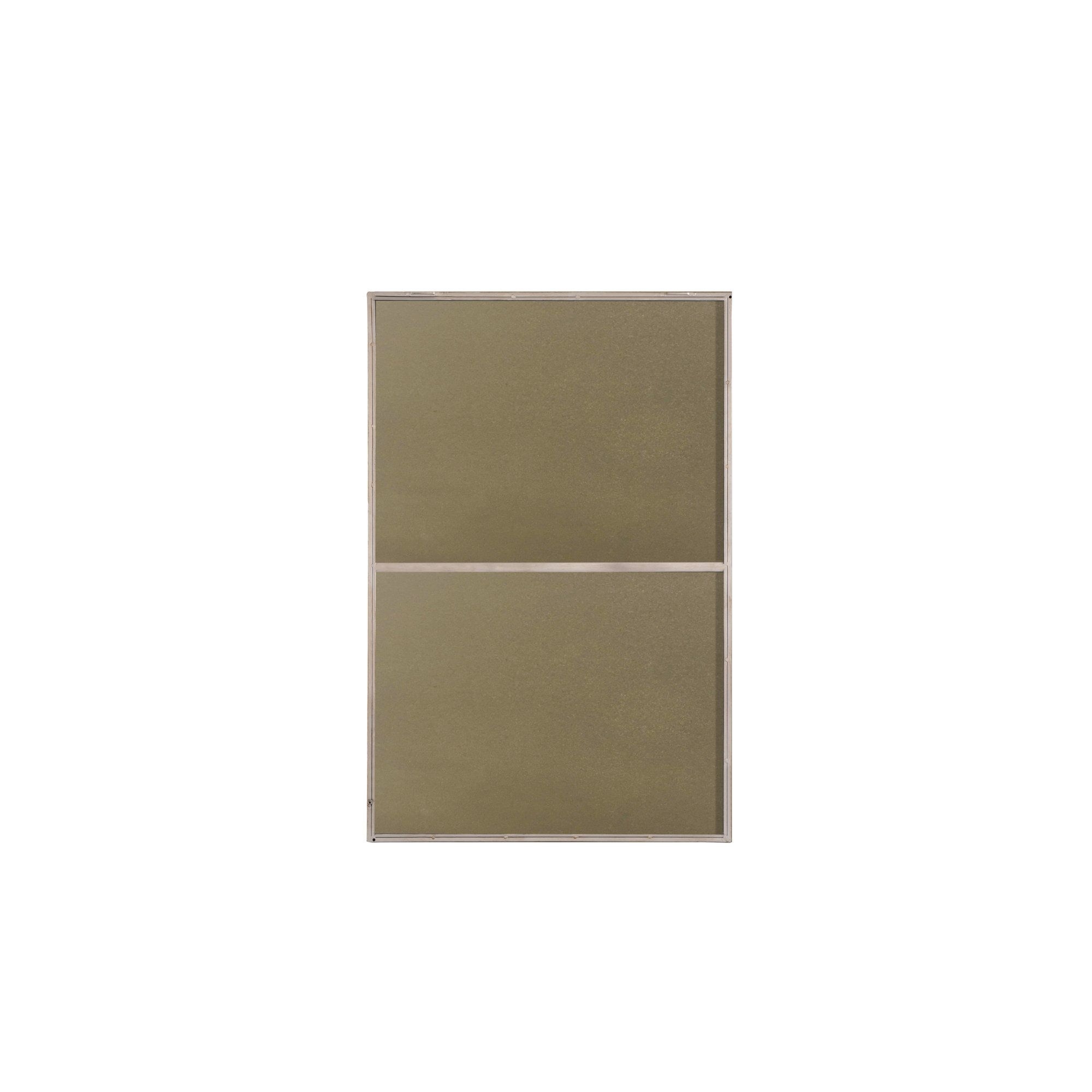 Sabine Metal Rectangle Wall Mirror, Silver, 42" x 28"