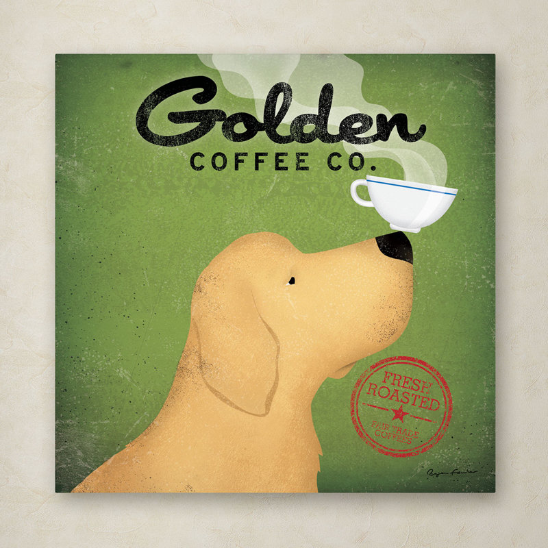 Natchez "Golden Coffee Co", impression sur toile, H 14 po x l 14 po x P 2 po
