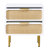 Bilal 20" W Rattan Boho Nightstand With 2 Drawer