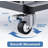 JYXCN Adjustable Height Smart Board Cart | Compatible with 32-70 Inch Screens, 300lb Weight Capacity