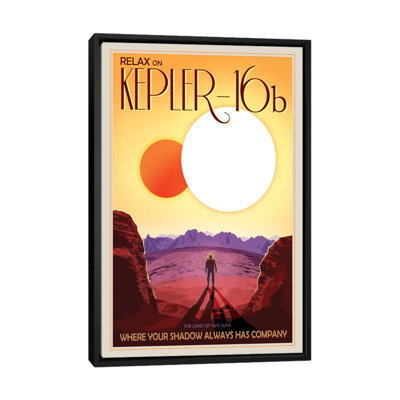 « visions of the future series : kepler-16b », impression sur toile